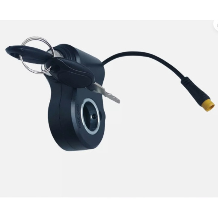 Maneta gaz cu 5 pini pentru scooter Kugoo KuKirin G2 PRO/G3 PRO, lungime 165mm, culoare neagra, set 1 bucata