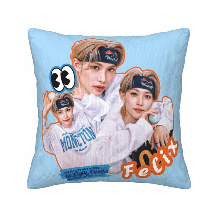 Fata de perna, K-POP Stray Kids, design dublu fata, 40x40cm