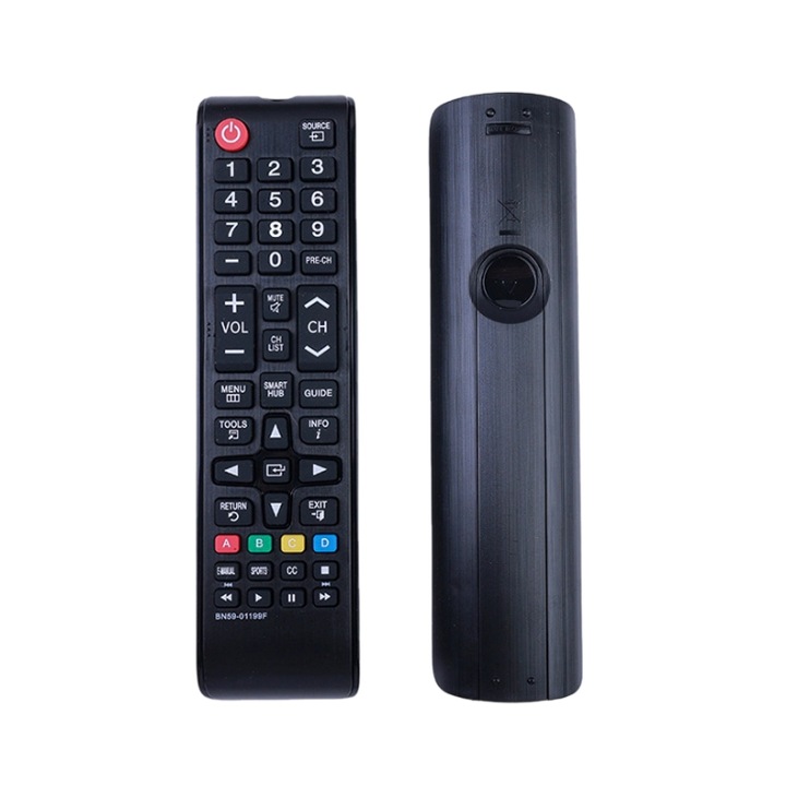 Telecomanda pentru televizor inteligent, Kraftverdia, Compatibil cu majoritatea televizoarelor inteligente Samsung, raza de actiune de 8 metri, butoane confortabile, flexibil si rezistent, negru