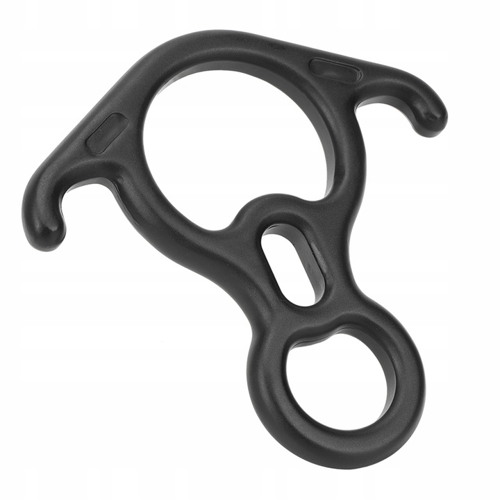 Karabiner 50KN, hegymászáshoz és sziklamászáshoz, 7075 alumínium, 17x17cm, fekete