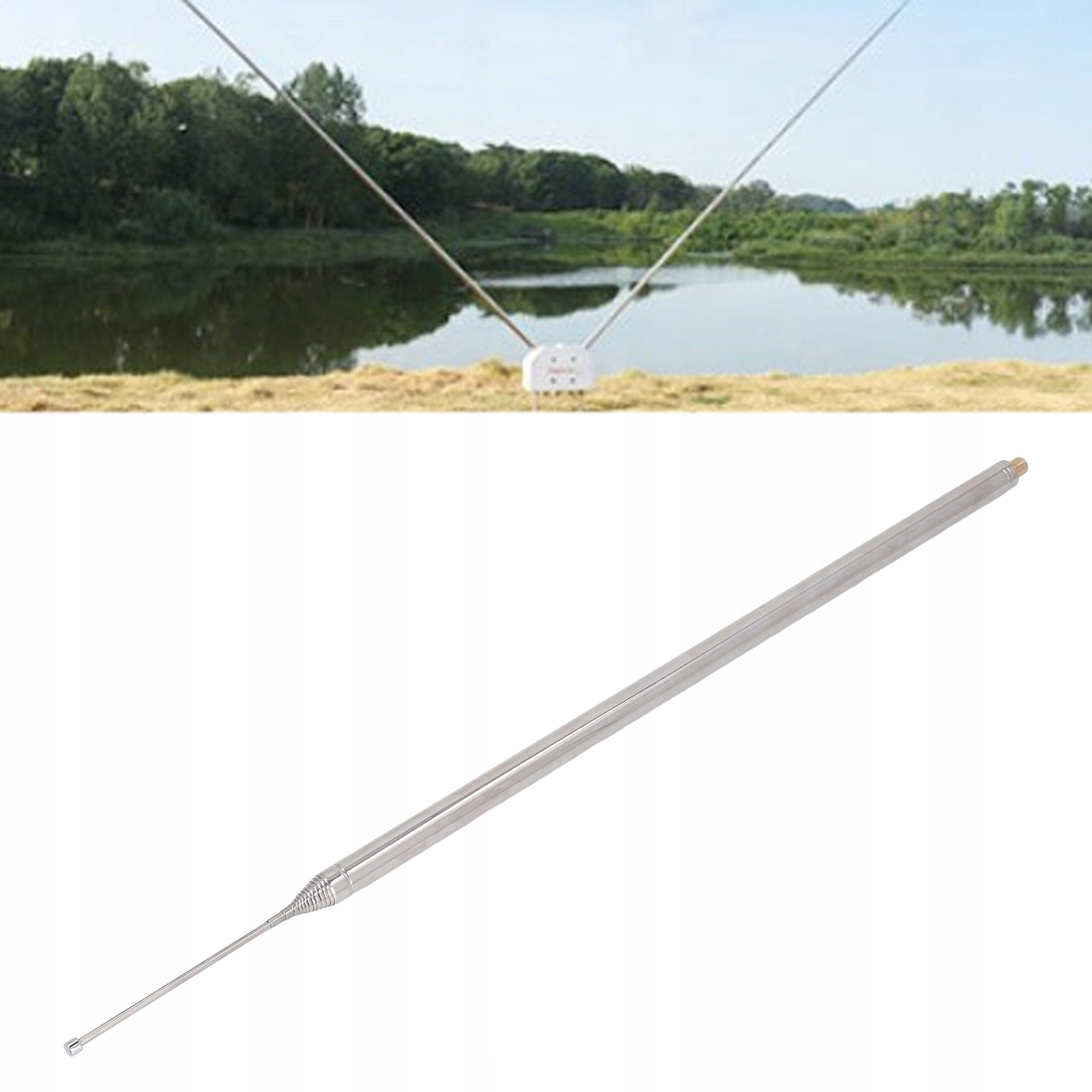 Catarg telescopic, 5,6 m, 14 sectiuni, inox, usor de utilizat - eMAG.ro