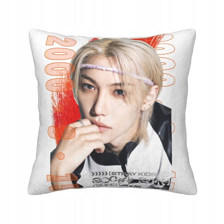 Fata de perna, Stray Kids, model cu imprimeu, multicolor, 50x70cm