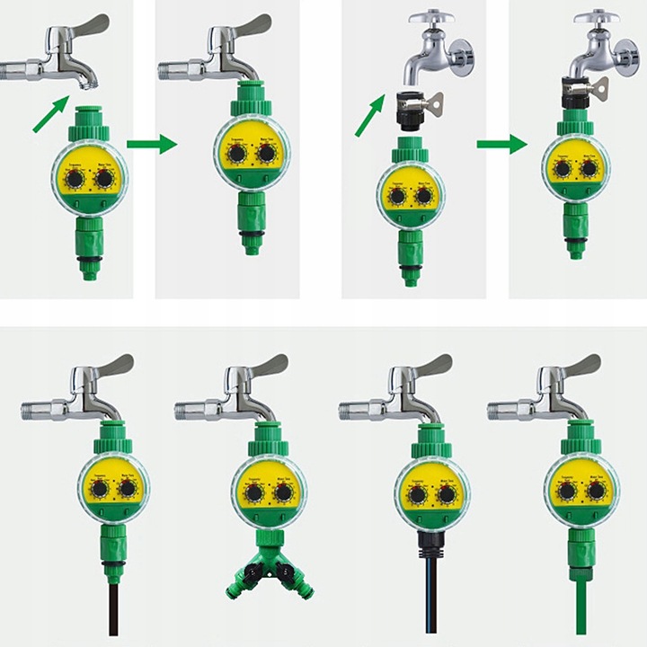 Programator de udare automat, 0-120 min, verde, 160x100x85mm