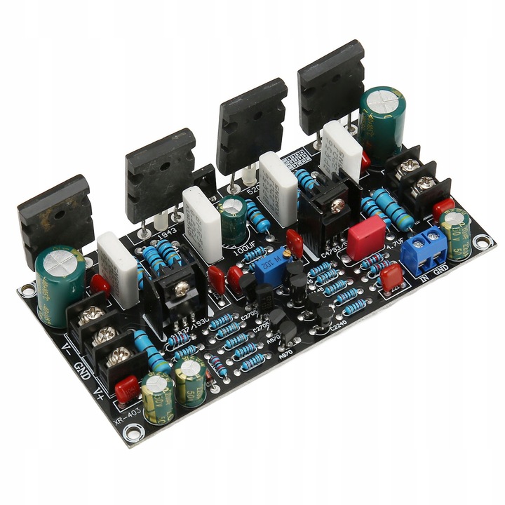 Mono 200W teljesítményerősítő panel, 200W torzításmentes, 20-90V, NYÁK