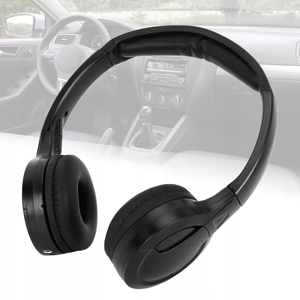 Casti wireless stereo pe infrarosu, doua canale, design ergonomic, pliabile, 30mm, 10m