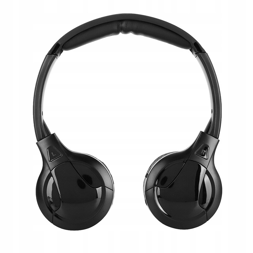 Casti wireless stereo pe infrarosu, doua canale, design ergonomic, pliabile, 30mm, 10m
