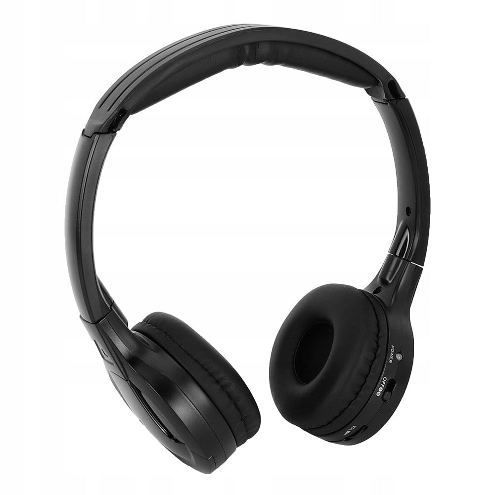 Casti wireless stereo pe infrarosu, doua canale, design ergonomic, pliabile, 30mm, 10m