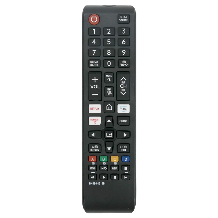 SuooTci BN59-01315B távirányító Samsung RU TU TV-hez, fekete, 2xAAA