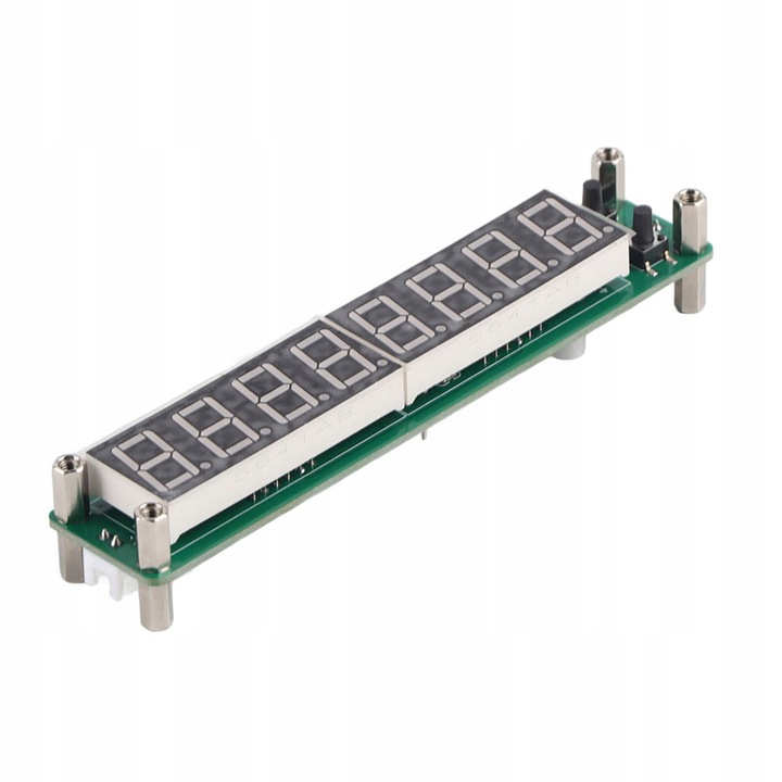 PLJ-8LED frekvenciamérő modul, 0,1 MHz - 2,4 GHz, 8 LED kijelző, méretek 125,5x25,5x21,5mm
