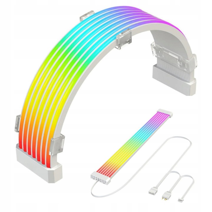 Cablul de alimentare ARGB 5V 3PIN pentru PC, iluminare multicolor, 44 LED, set complet