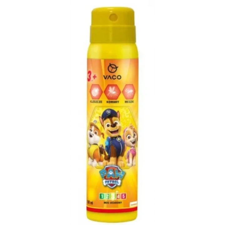 Repelent spray copii, 100 ml, Vaco Paw Patrol, tantari, muste, capuse