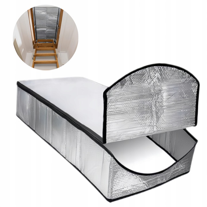 Protectie izolatoare pentru scari de pod, cu fermoar, 138x63,5x28cm