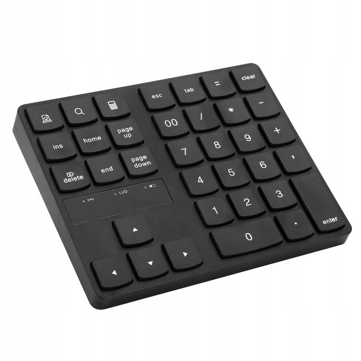 Mini tastatura numerica wireless 35 taste, portabila, 2.4G, neagra
