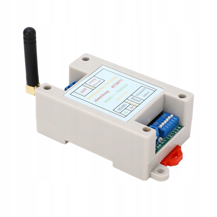 Modul Transceiver Vezeték nélküli 433MHz, RS485, 12V, 800-1000m, DC8-25V