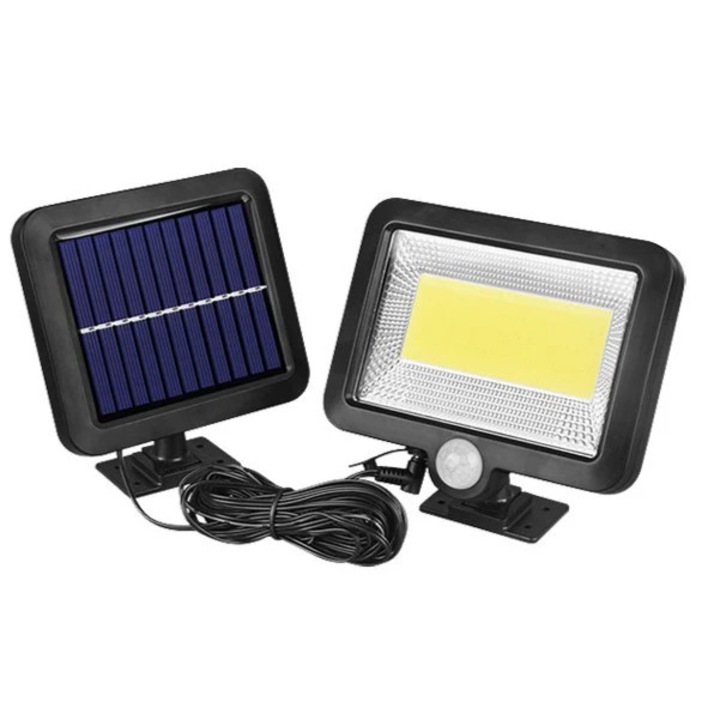 Lampa solara cu Senzor de miscare, 1 grila, 50W, 100 COB LED, 2400 Lumeni, IP65