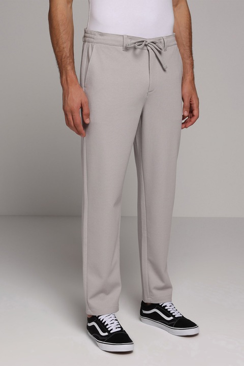 COLIN'S, Pantaloni uni relaxed fit, Gri deschis