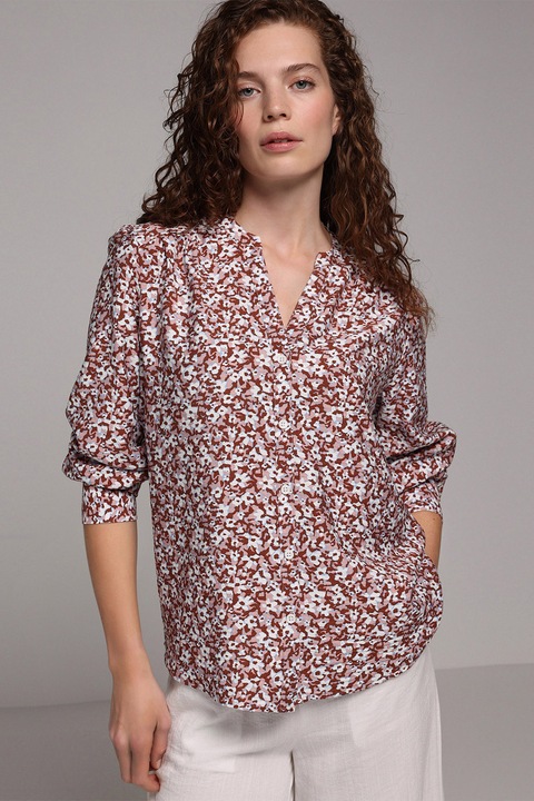 COLIN'S, Camasa lejera cu model floral, Multicolor