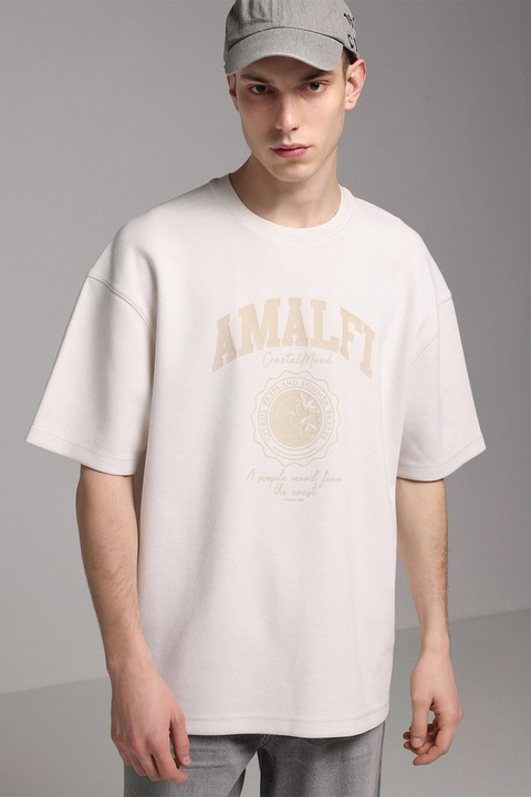 COLIN'S, Tricou supradimendionat cu maneci cazute, Bej deschis, S