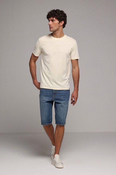 COLIN'S, Blugi scurti cu design 5 buzunare, Albastru inchis