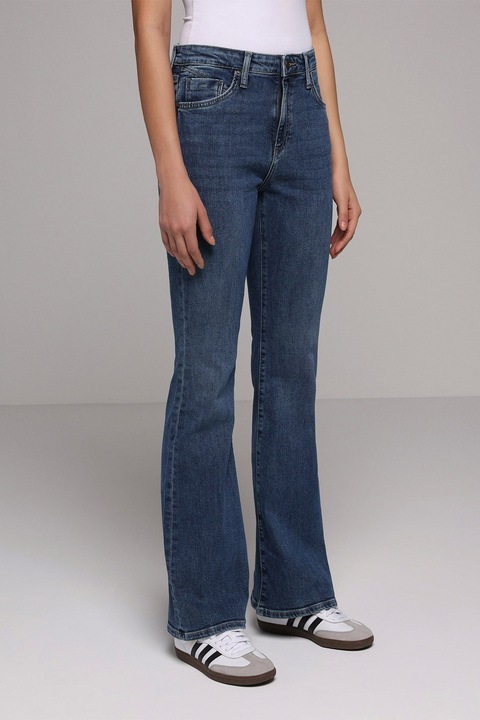 COLIN'S, Blugi slim fit cu talie inalta, Albastru inchis