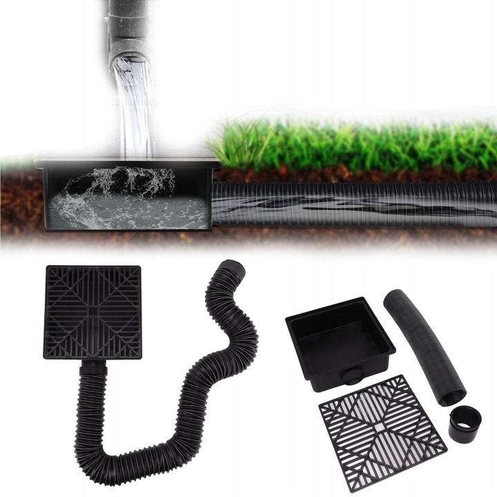 Extensie rama de scurgere flexibila 2.5-8ft, polipropilena, set cu accesorii