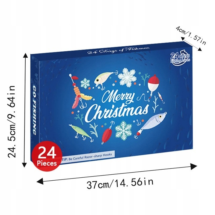 Horgász adventi naptár, 24 műcsali