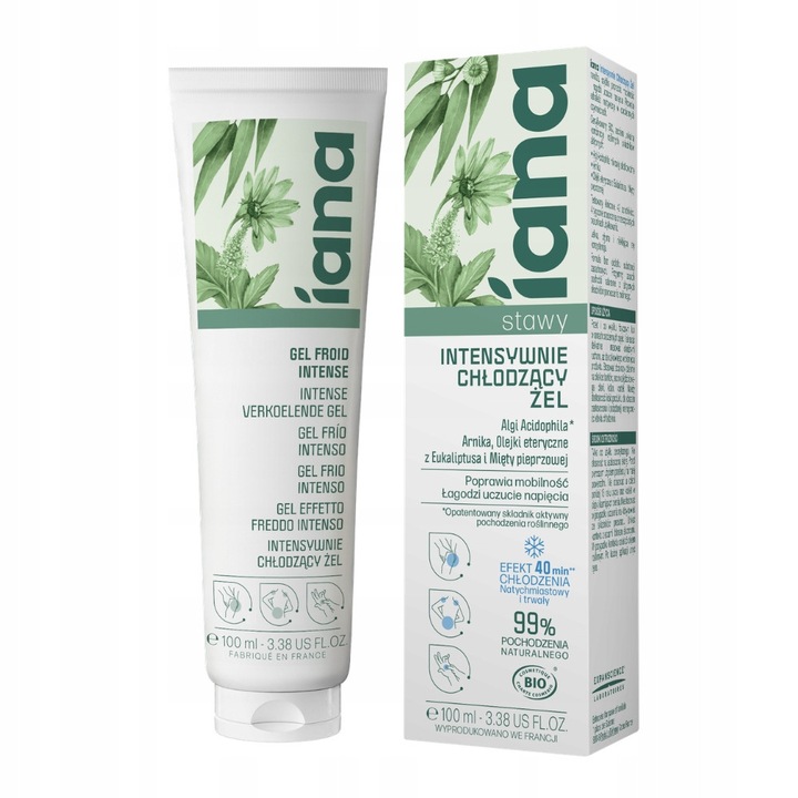 Gel racoritor intensiv pentru articulatii Iana, 100 ml, efect de racire de pana la 40 minute, ingrediente naturale
