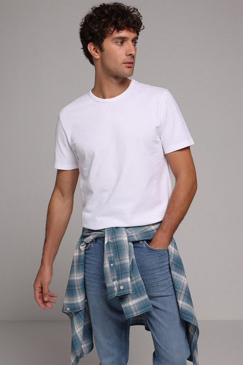 COLIN'S, Tricou cu decolteu rotund, Alb