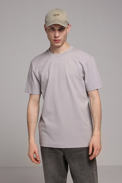 COLIN'S, Tricou uni de bumbac, Liliac prafuit