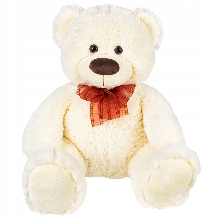 Jucarie de plus, urs mare, 75 cm, alb, pentru toate varstele
