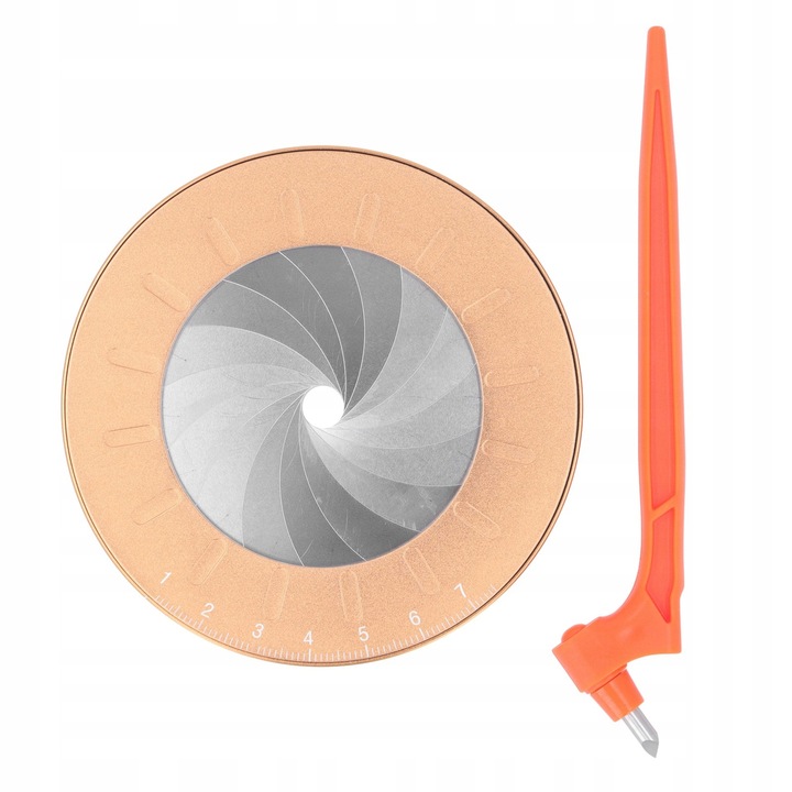 Instrument de geometrie, set pentru desenat cercuri, aluminiu, otel inoxidabil, 12,5cm