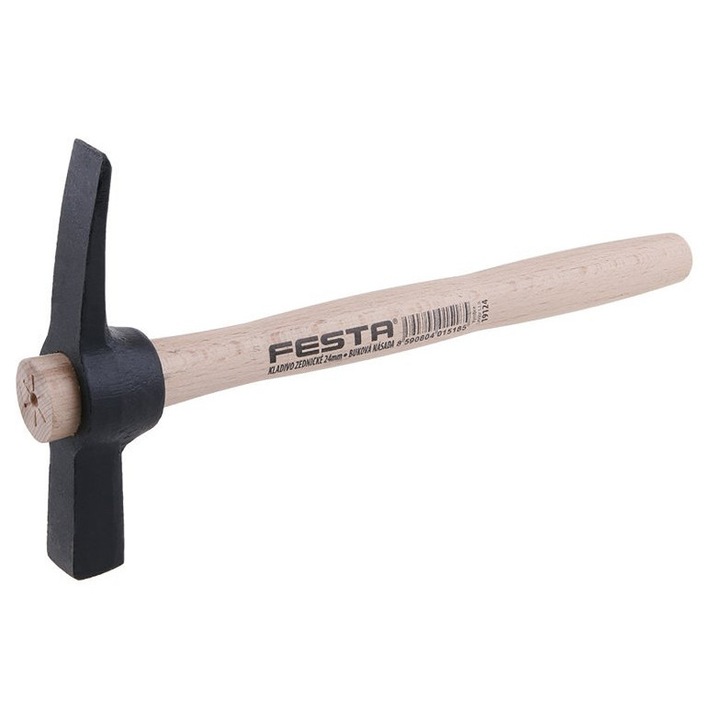 FESTA Kőműves kalapács 500 g fa nyél 24 mm