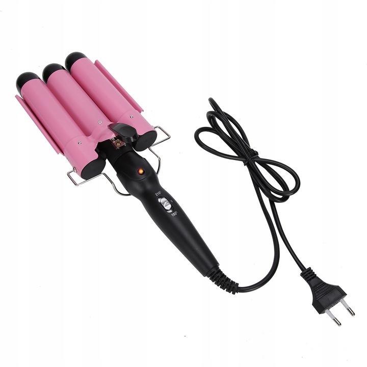 Ondulator de par, 32mm, 180C-210C, pentru par umed si uscat, set cu instructiuni
