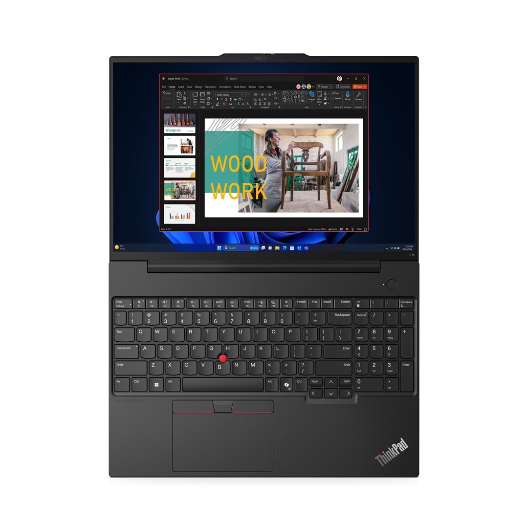 Laptop Lenovo ThinkPad E16, 16" WUXGA Touchscreen, AMD Ryzen™ 7 7735U pana la 4.75 GHz, 16 GB RAM DDR5 4800, 1 TB SSD, AMD Radeon, Windows 11 Pro, Graphite Black 1 TB