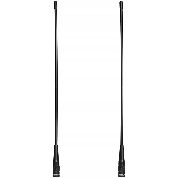 Retevis RHD771 antenna készlet 2 db, VHF/UHF 136-174/400-480 MHz, SMA-M, 2,15 dBi, 36,5 cm