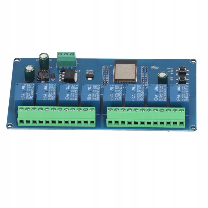 Modul de relee 8-canale ESP32 WiFi 5-30V, cu LED programabil