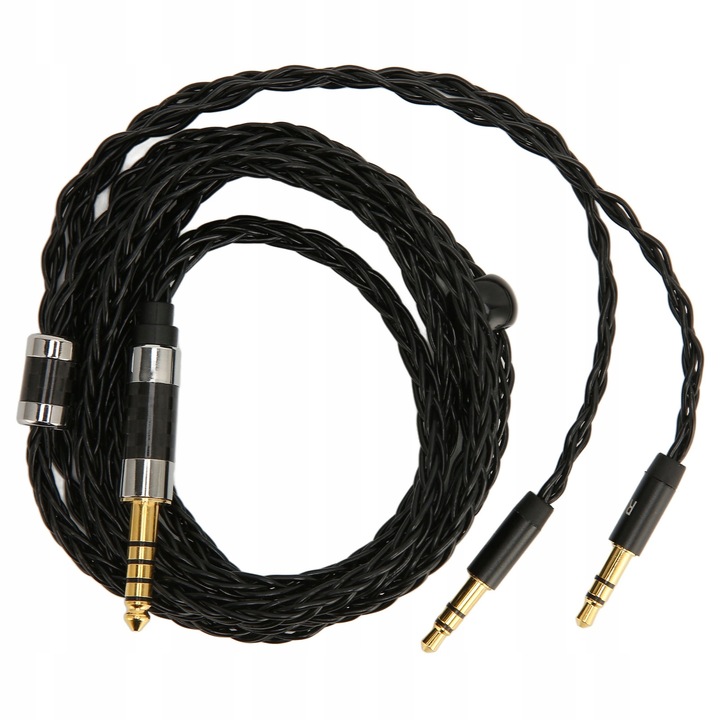 Cablul de casti 1,5m, 4,4mm la 3,5mm, 8-toli, posrebrat, pentru MDR Z7 Z1R, Teloon D7100 D7200 D600 D9200, Beyerdynamic T1 T5