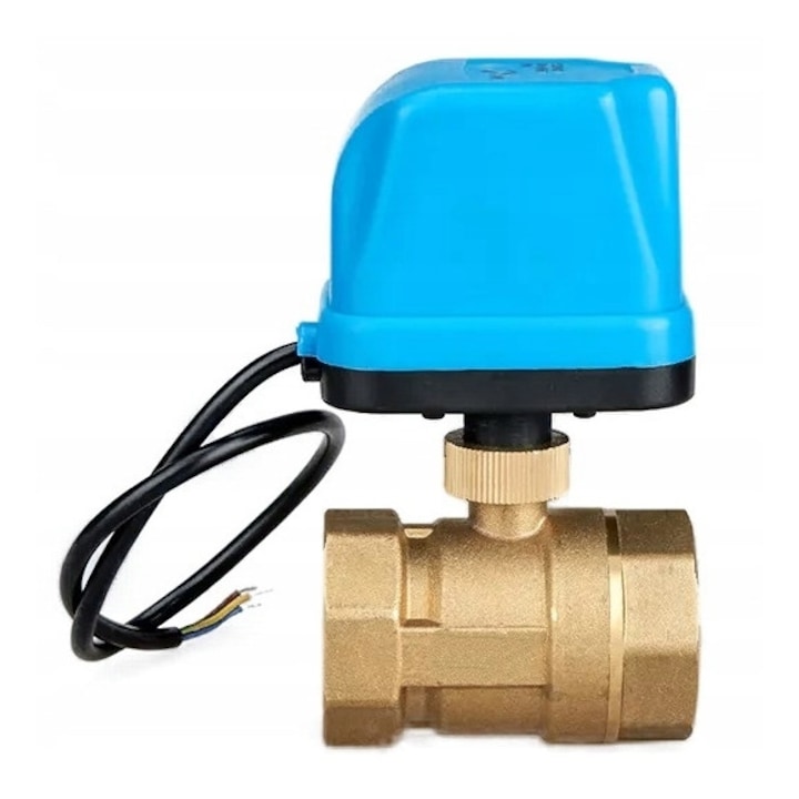 Elektromos golyóscsap DN25 1", 230V, 6W, vízhez, 2-80°C