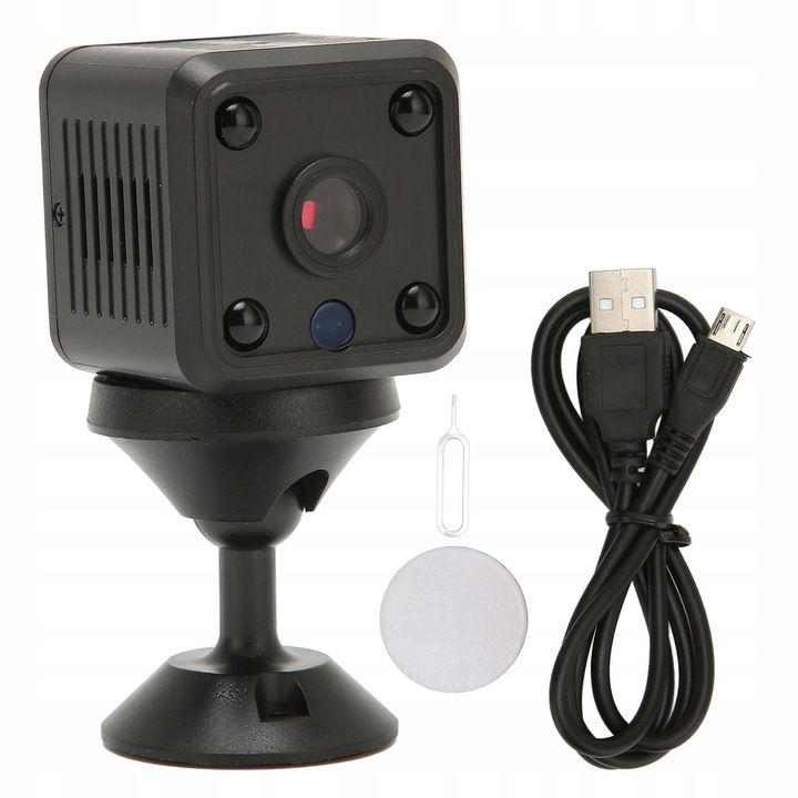 Mini camera spion wireless X6, 1080P, viziune nocturna IR, neagra