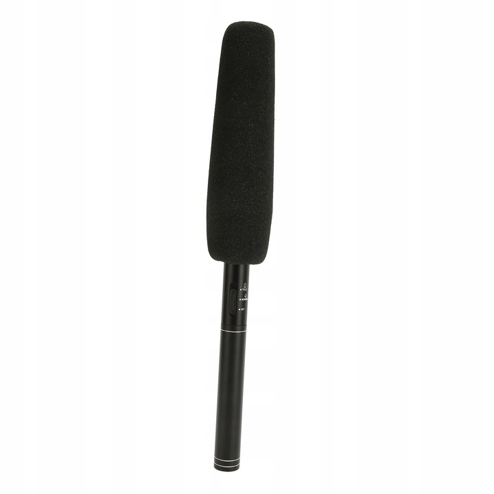 Interjú mikrofon, XLR csatlakozással, szélvédelemmel, 100Hz-16kHz, 3m, komplett szett