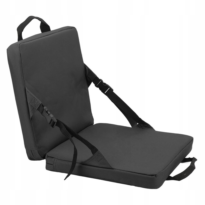Scaun pliabil exterior cu perne, material Oxford 600D, cu spatar si buzunar, compact