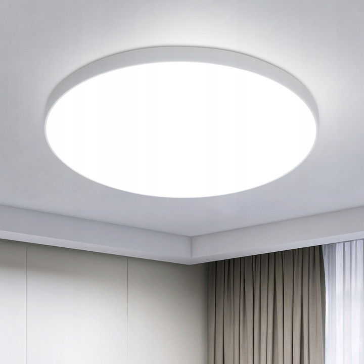 LED mennyezeti lámpa, Riserva, 24W, 6500K, fehér, 38x38x5,5cm