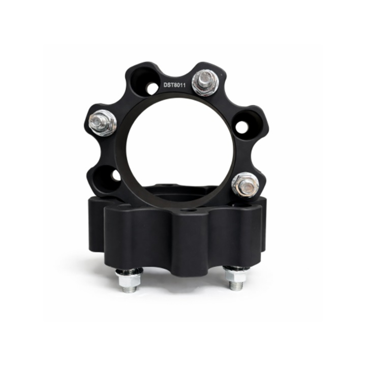 Set 2 bucati Distantier ATV 50 mm 4x136 centrare 120 cu 8 piulite M12x1.5, aluminiu forjat negru