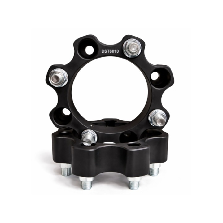 Set 2 bucati Distantier idealSTORE ATV 35 mm 4x136 centrare 120 cu 8 piulite M12x1.5 aluminiu forjat negru