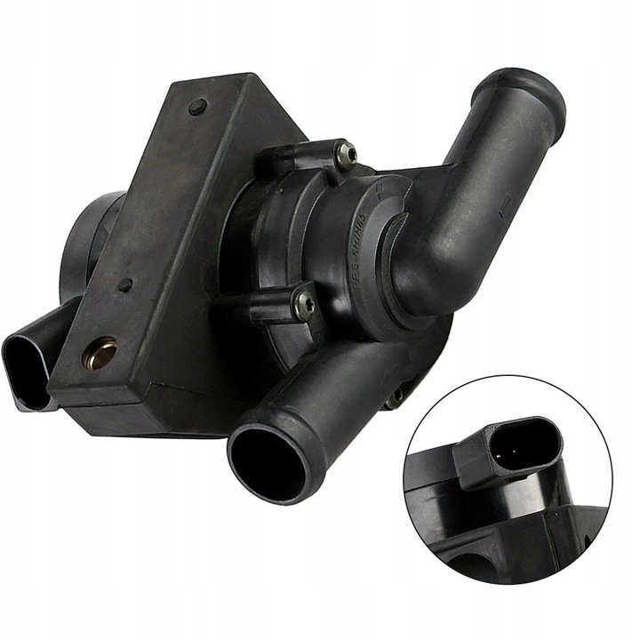 Motor kiegészítő vízpumpa, 078121601B, ABS, Fekete, AUDI A4 1998-2001 és AUDI A6 1998-2004 modellekhez