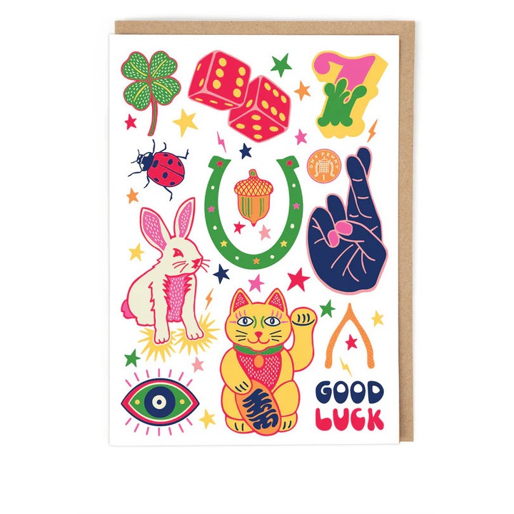 Felicitare Cath Tate Good Luck, 120 x 170 mm