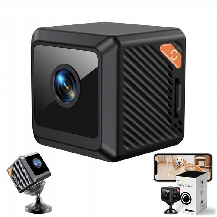 Camera de supraveghere WiFi, XC, 2K HD, nocturna, 140° unghi, 3,4x3,4x3,4cm