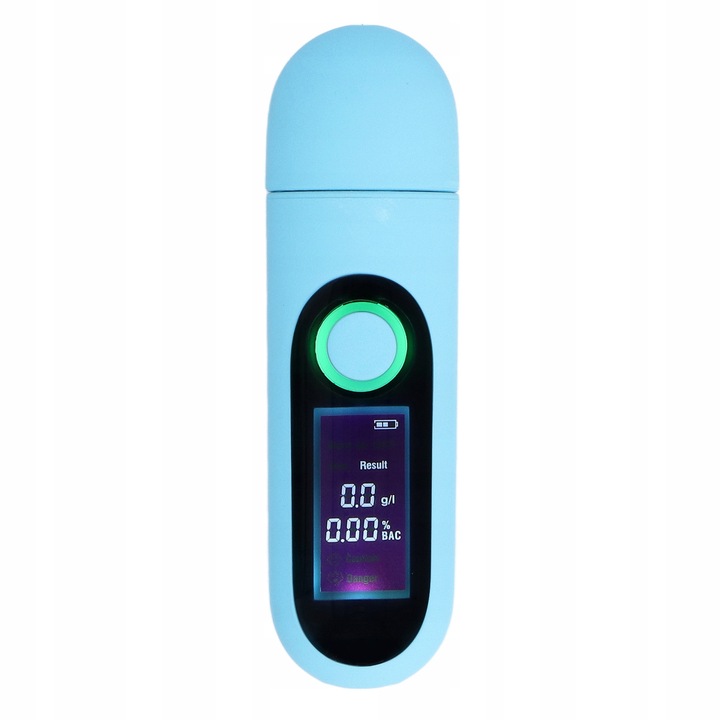 Tester alcool fara contact, LCD, incarcare USB, senzor semiconductori, 0-0,19% BAC, 5V, 78g