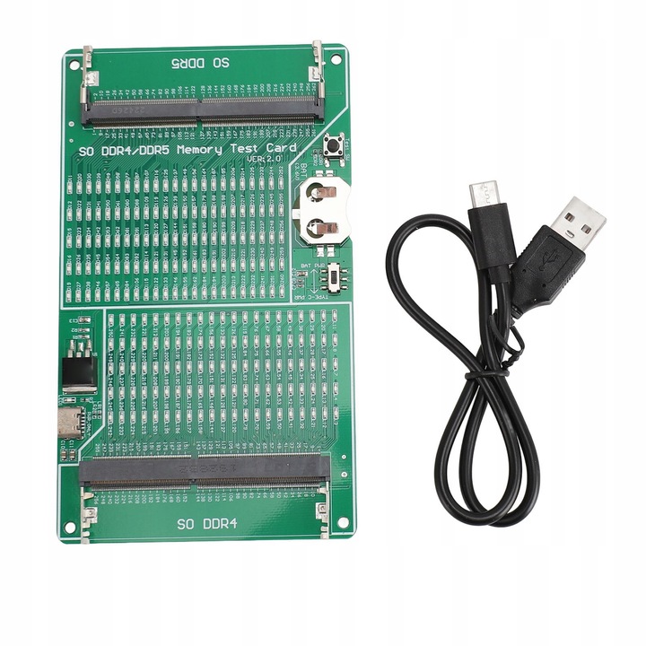 DDR4 DDR5 többfunkciós tesztmodul, 2 az 1-ben, 2W, 1W