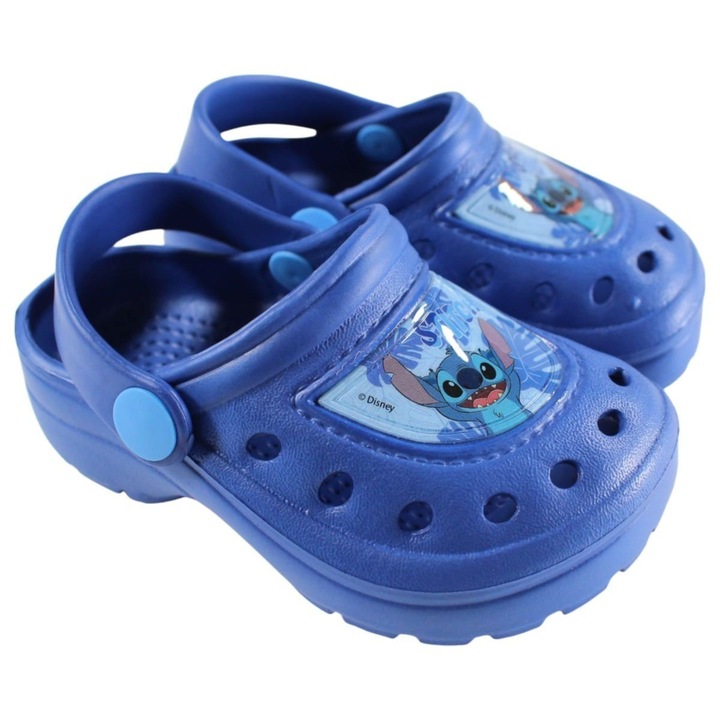 Плажни чехли тип клог, Stitch, Син, EVA 2787